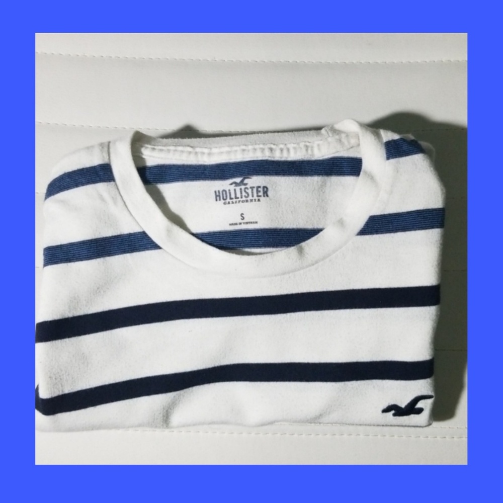 🔳Hollister white shirt (S)